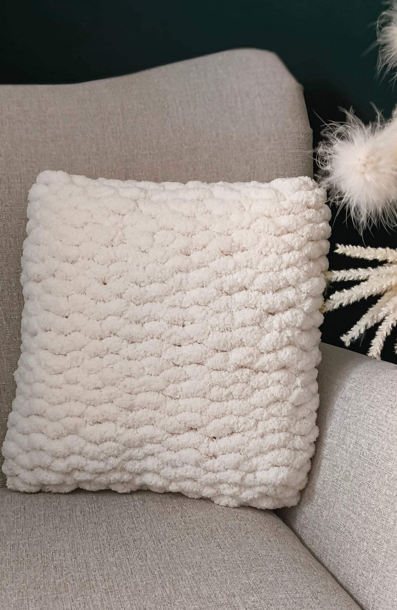 Chunky Hand Knitted Cushions &Pillow - Classic Square Design