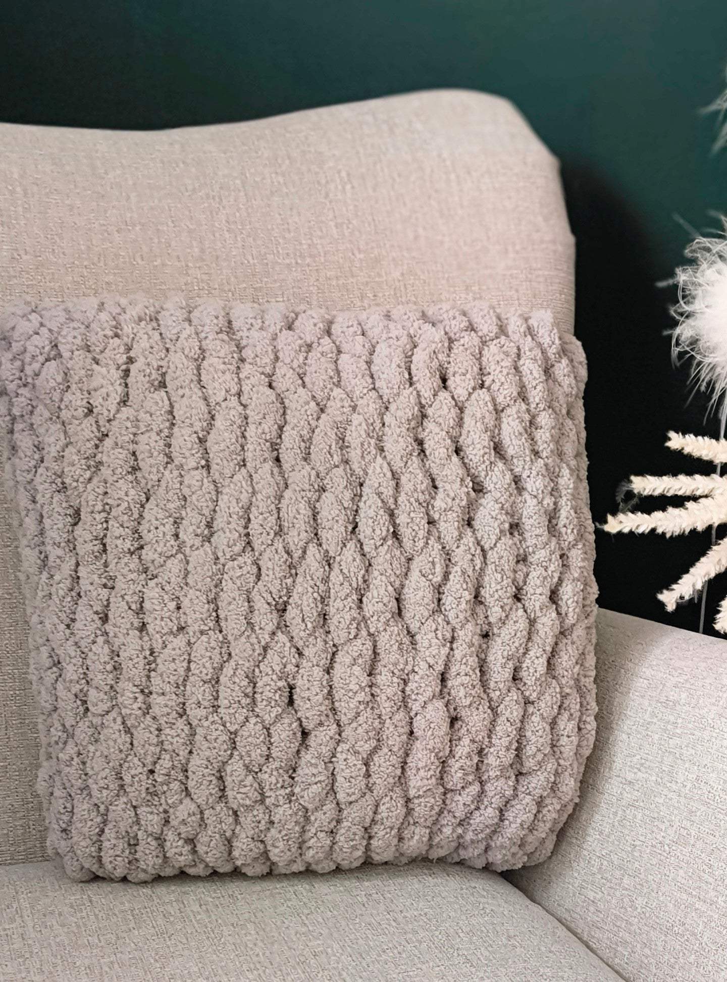 Chunky Hand Knitted Cushions & Pillow - Classic Square Design