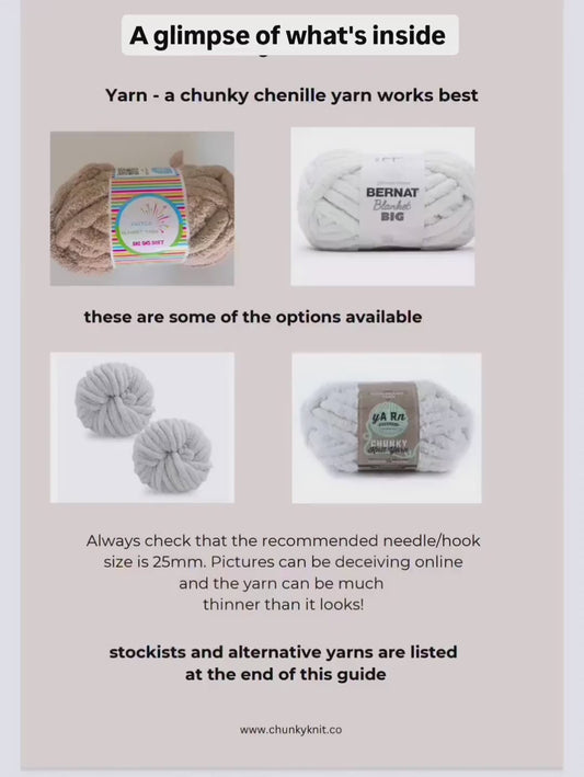 Hand Knit Chunky Blanket Guide for Beginners